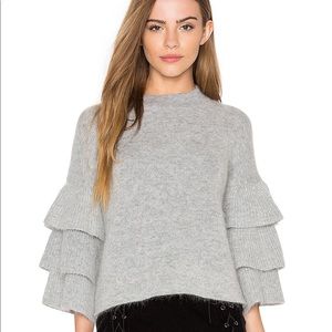 Endless Rose tiered sleeve sweater